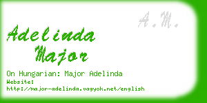 adelinda major business card